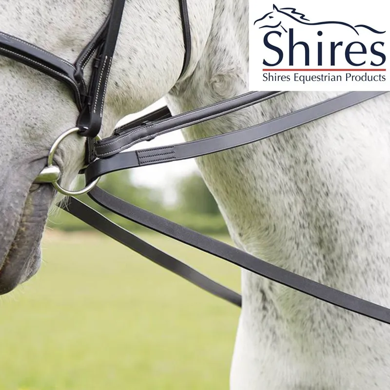 Shires Aviemore Draw Reins - Black 